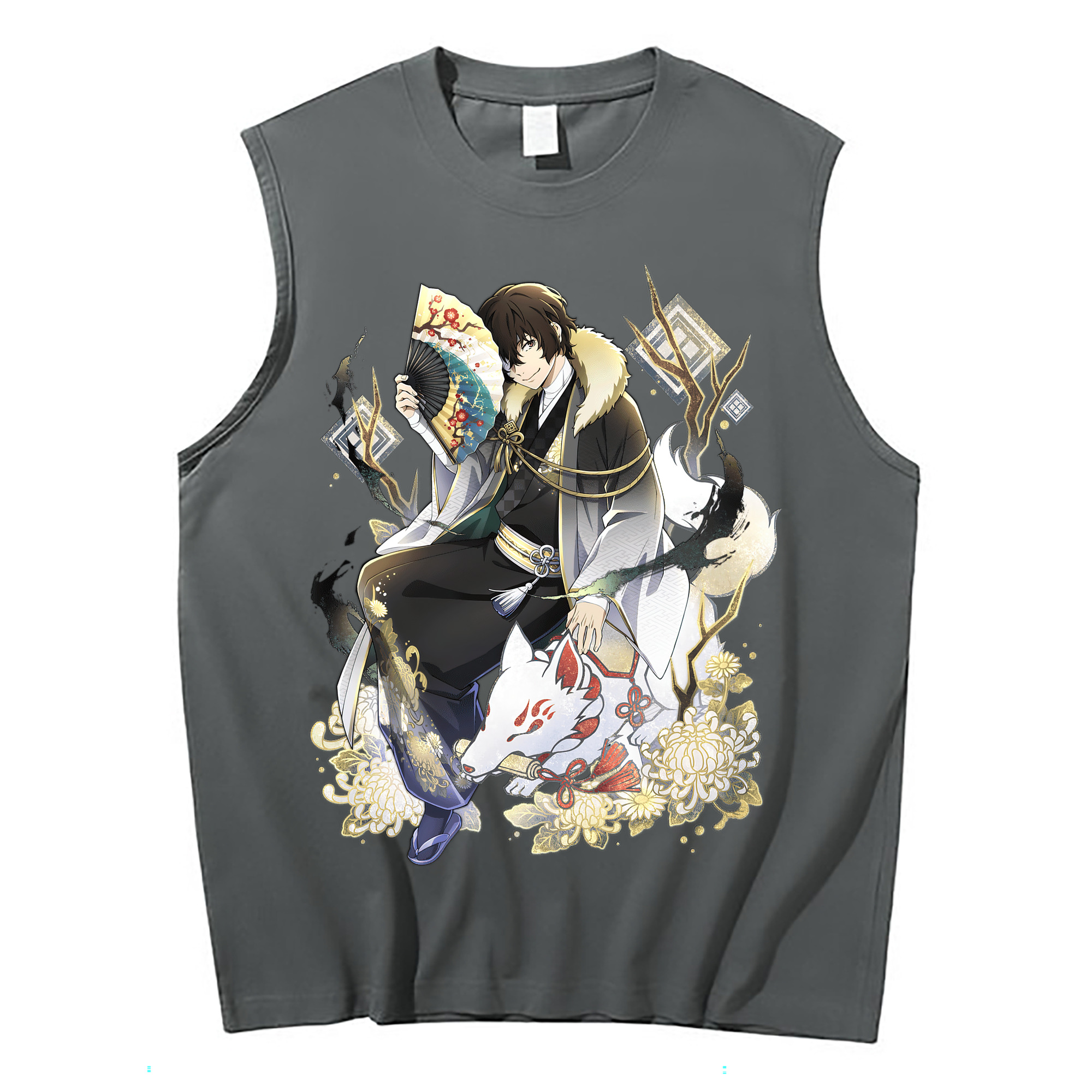 （画像用） 文豪ストレイドッグス Bungo Stray Dogs コットン100％タンクトップ（フロントプリント）